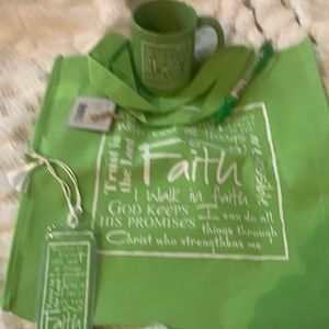 Walk in Faith bag $10 walk in faith cup 12$